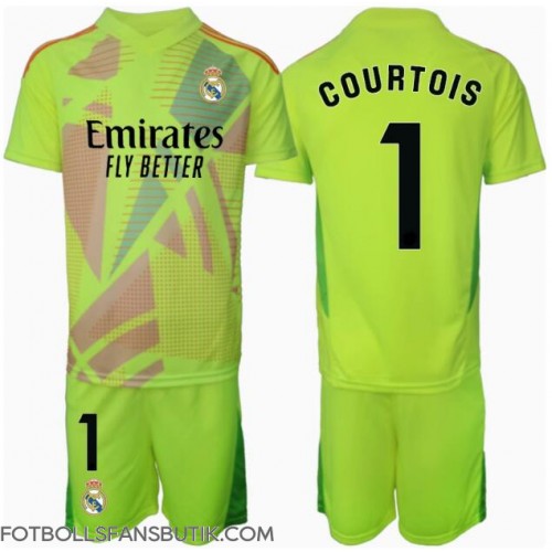 Real Madrid Thibaut Courtois #1 Målvakt Replika Tredje Tröja Barn 2024-25 Kortärmad (+ Korta byxor)